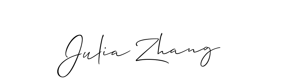 Also we have Julia Zhang name is the best signature style. Create professional handwritten signature collection using Allison_Script autograph style. Julia Zhang signature style 2 images and pictures png