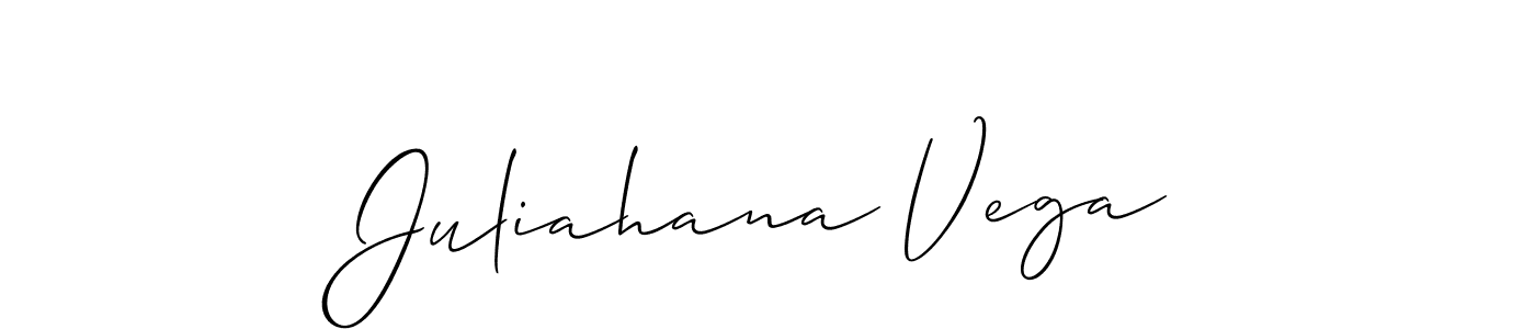 You should practise on your own different ways (Allison_Script) to write your name (Juliahana Vega) in signature. don't let someone else do it for you. Juliahana Vega signature style 2 images and pictures png
