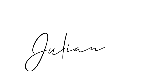 It looks lik you need a new signature style for name Julian. Design unique handwritten (Allison_Script) signature with our free signature maker in just a few clicks. Julian signature style 2 images and pictures png