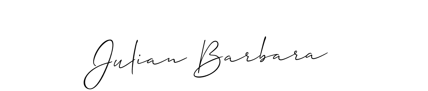 See photos of Julian Barbara official signature by Spectra . Check more albums & portfolios. Read reviews & check more about Allison_Script font. Julian Barbara signature style 2 images and pictures png
