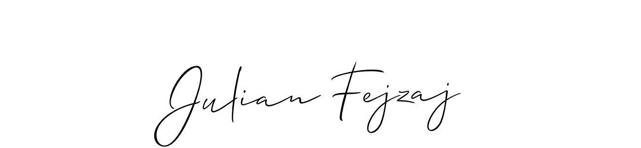 How to make Julian Fejzaj signature? Allison_Script is a professional autograph style. Create handwritten signature for Julian Fejzaj name. Julian Fejzaj signature style 2 images and pictures png