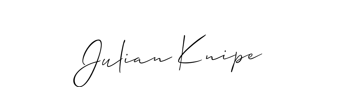 Also we have Julian Knipe name is the best signature style. Create professional handwritten signature collection using Allison_Script autograph style. Julian Knipe signature style 2 images and pictures png