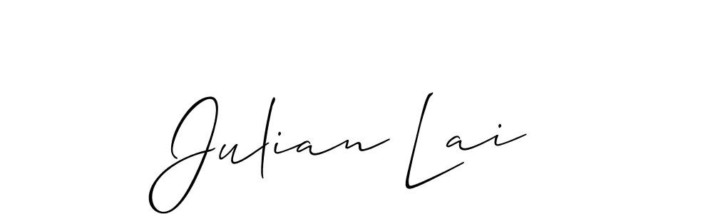 Best and Professional Signature Style for Julian Lai. Allison_Script Best Signature Style Collection. Julian Lai signature style 2 images and pictures png