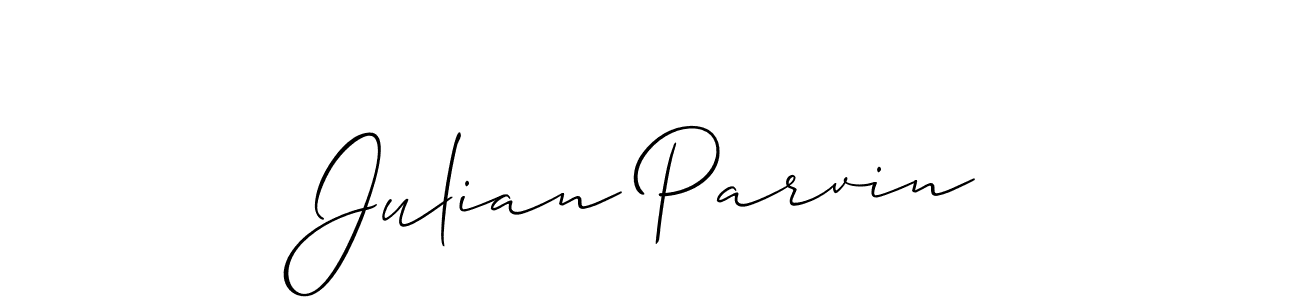 Design your own signature with our free online signature maker. With this signature software, you can create a handwritten (Allison_Script) signature for name Julian Parvin. Julian Parvin signature style 2 images and pictures png