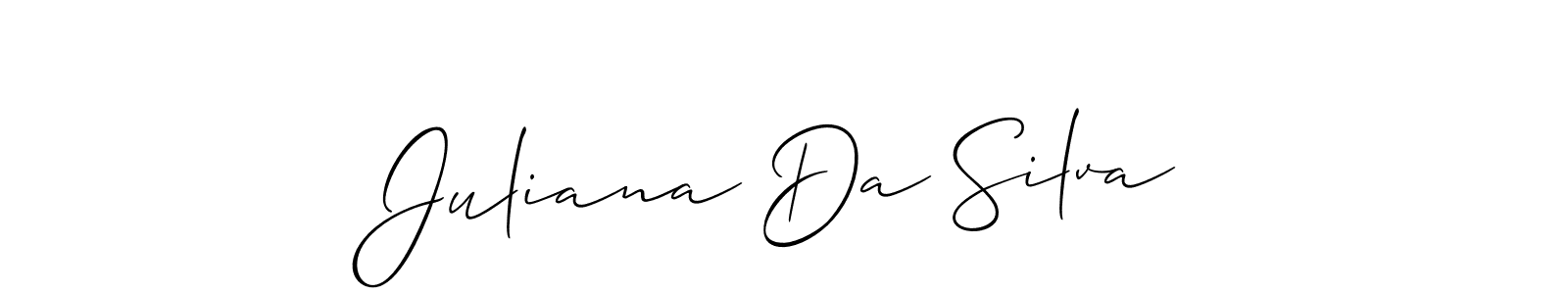 Similarly Allison_Script is the best handwritten signature design. Signature creator online .You can use it as an online autograph creator for name Juliana Da Silva. Juliana Da Silva signature style 2 images and pictures png