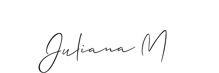 This is the best signature style for the Juliana M name. Also you like these signature font (Allison_Script). Mix name signature. Juliana M signature style 2 images and pictures png