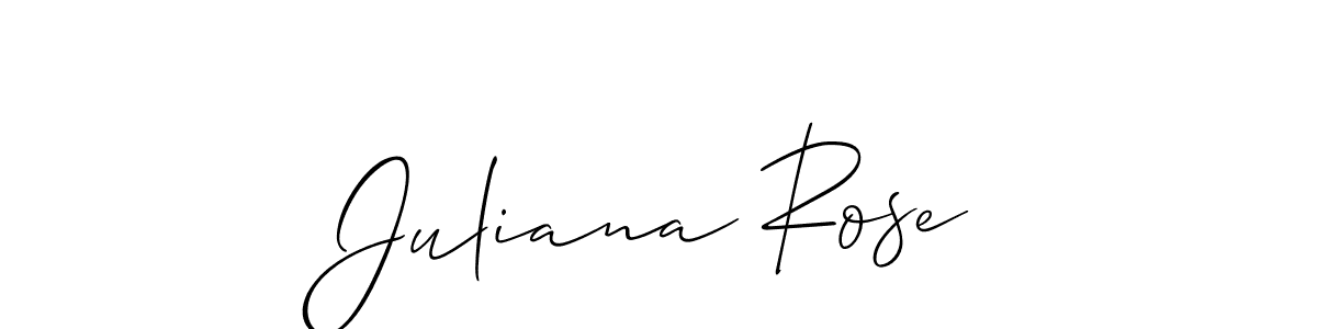 Also we have Juliana Rose name is the best signature style. Create professional handwritten signature collection using Allison_Script autograph style. Juliana Rose signature style 2 images and pictures png