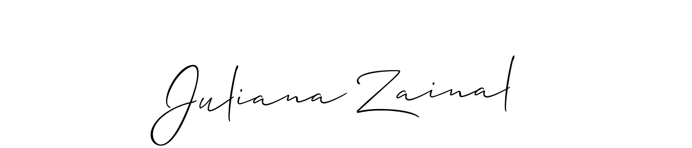 Make a beautiful signature design for name Juliana Zainal. Use this online signature maker to create a handwritten signature for free. Juliana Zainal signature style 2 images and pictures png