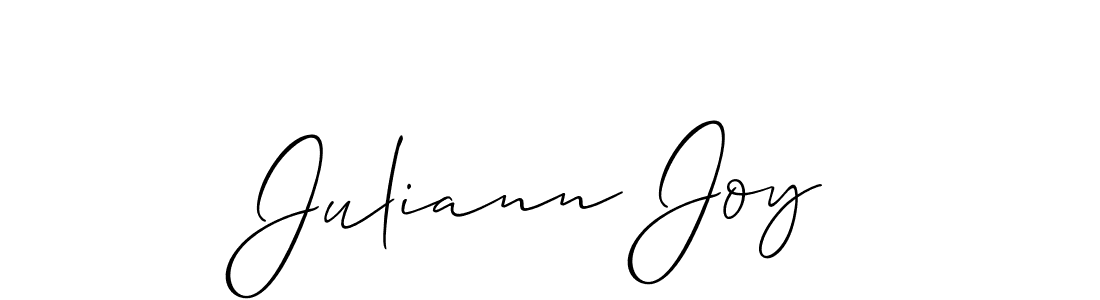 Create a beautiful signature design for name Juliann Joy. With this signature (Allison_Script) fonts, you can make a handwritten signature for free. Juliann Joy signature style 2 images and pictures png
