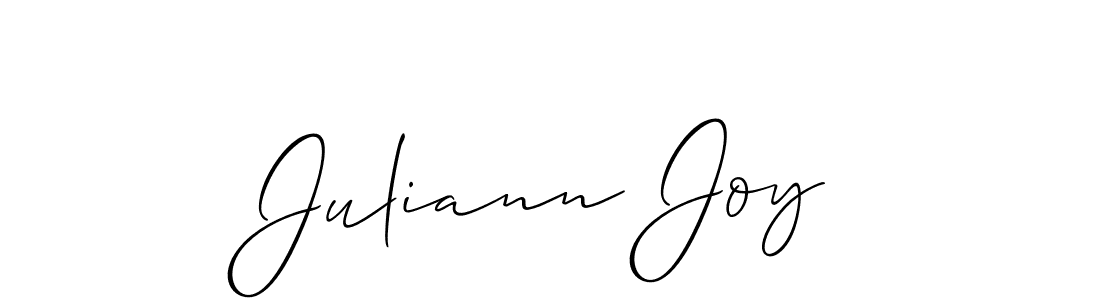 You should practise on your own different ways (Allison_Script) to write your name (Juliann Joy) in signature. don't let someone else do it for you. Juliann Joy signature style 2 images and pictures png