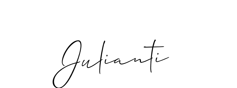 Also You can easily find your signature by using the search form. We will create Julianti name handwritten signature images for you free of cost using Allison_Script sign style. Julianti signature style 2 images and pictures png