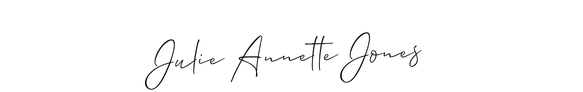 if you are searching for the best signature style for your name Julie Annette Jones. so please give up your signature search. here we have designed multiple signature styles  using Allison_Script. Julie Annette Jones signature style 2 images and pictures png