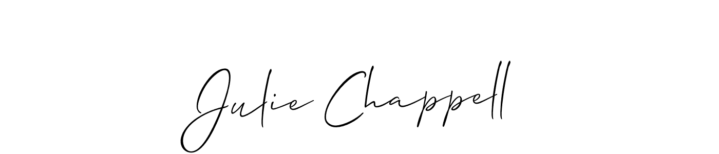 if you are searching for the best signature style for your name Julie Chappell. so please give up your signature search. here we have designed multiple signature styles  using Allison_Script. Julie Chappell signature style 2 images and pictures png