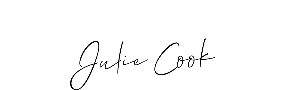 How to make Julie Cook name signature. Use Allison_Script style for creating short signs online. This is the latest handwritten sign. Julie Cook signature style 2 images and pictures png