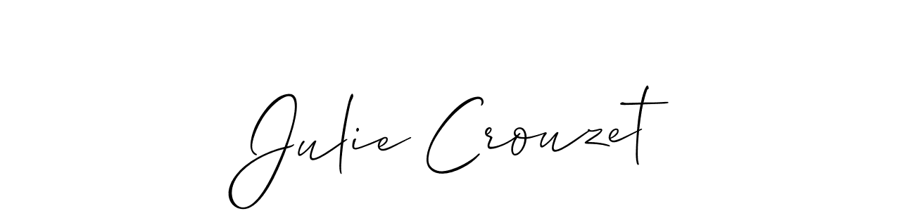 Check out images of Autograph of Julie Crouzet name. Actor Julie Crouzet Signature Style. Allison_Script is a professional sign style online. Julie Crouzet signature style 2 images and pictures png