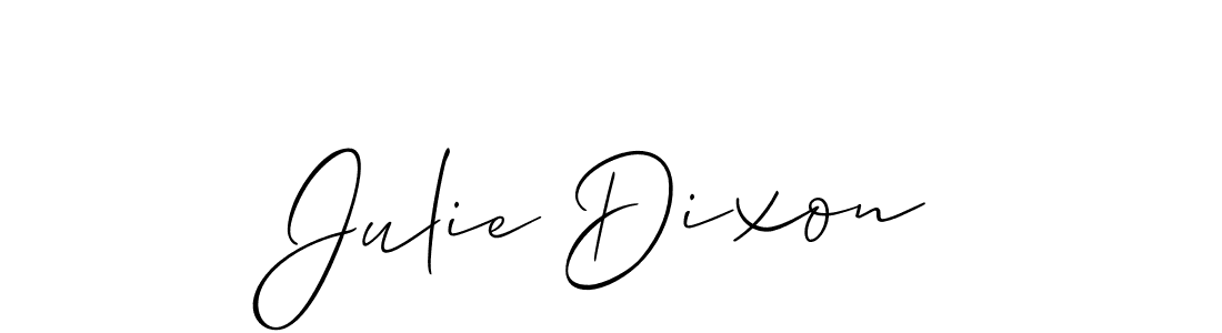 You should practise on your own different ways (Allison_Script) to write your name (Julie Dixon) in signature. don't let someone else do it for you. Julie Dixon signature style 2 images and pictures png