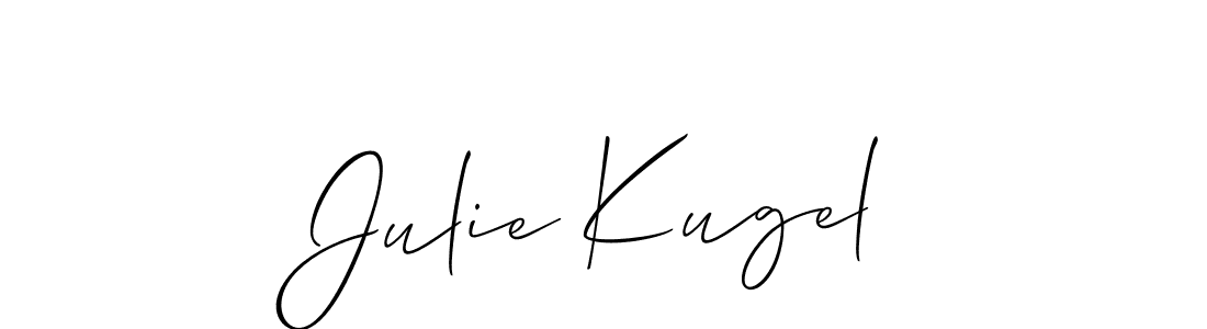 Best and Professional Signature Style for Julie Kugel. Allison_Script Best Signature Style Collection. Julie Kugel signature style 2 images and pictures png