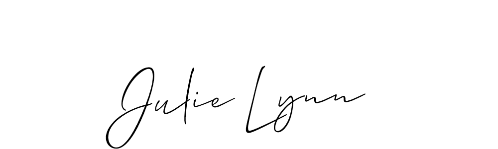 How to make Julie Lynn name signature. Use Allison_Script style for creating short signs online. This is the latest handwritten sign. Julie Lynn signature style 2 images and pictures png