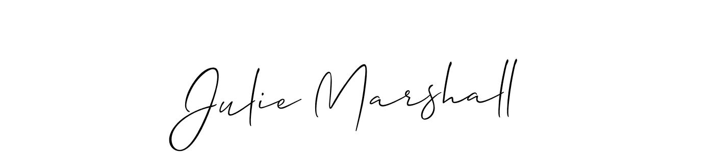 Design your own signature with our free online signature maker. With this signature software, you can create a handwritten (Allison_Script) signature for name Julie Marshall. Julie Marshall signature style 2 images and pictures png