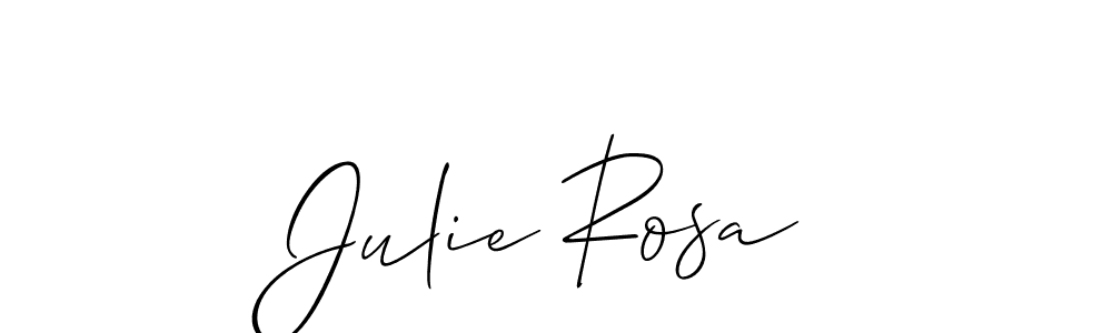 Make a beautiful signature design for name Julie Rosa. With this signature (Allison_Script) style, you can create a handwritten signature for free. Julie Rosa signature style 2 images and pictures png