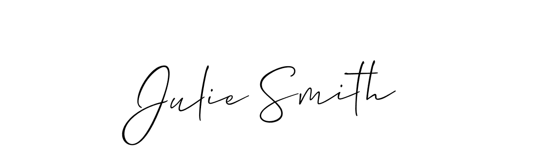 How to make Julie Smith signature? Allison_Script is a professional autograph style. Create handwritten signature for Julie Smith name. Julie Smith signature style 2 images and pictures png