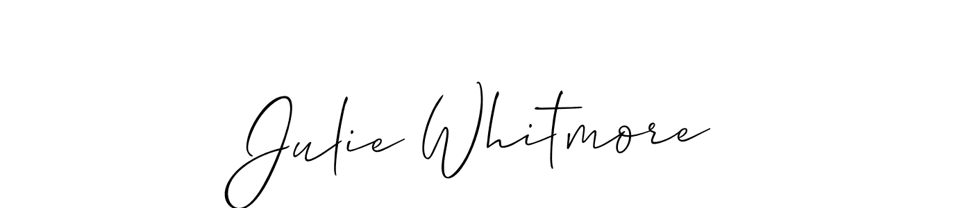 Also we have Julie Whitmore name is the best signature style. Create professional handwritten signature collection using Allison_Script autograph style. Julie Whitmore signature style 2 images and pictures png