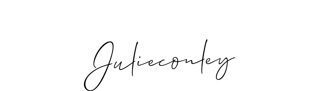 Also You can easily find your signature by using the search form. We will create Julieconley name handwritten signature images for you free of cost using Allison_Script sign style. Julieconley signature style 2 images and pictures png