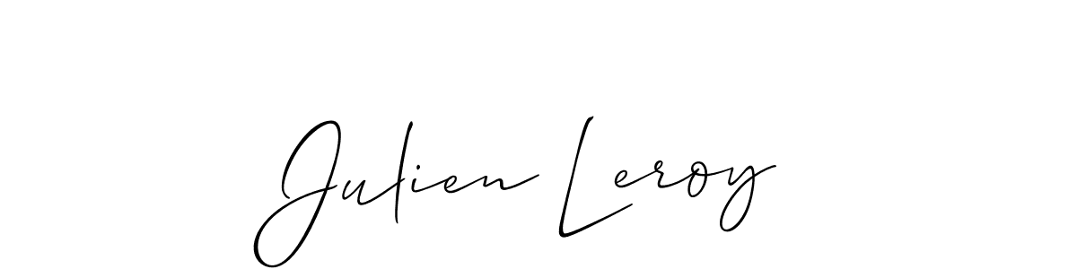 Similarly Allison_Script is the best handwritten signature design. Signature creator online .You can use it as an online autograph creator for name Julien Leroy. Julien Leroy signature style 2 images and pictures png