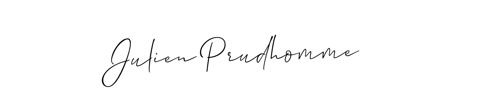 if you are searching for the best signature style for your name Julien Prudhomme. so please give up your signature search. here we have designed multiple signature styles  using Allison_Script. Julien Prudhomme signature style 2 images and pictures png