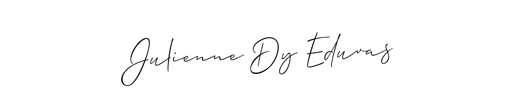 Similarly Allison_Script is the best handwritten signature design. Signature creator online .You can use it as an online autograph creator for name Julienne Dy Eduvas. Julienne Dy Eduvas signature style 2 images and pictures png