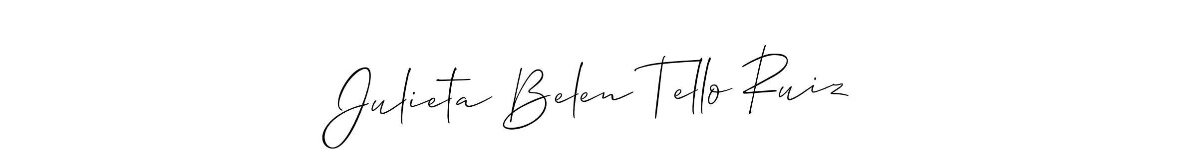 Best and Professional Signature Style for Julieta Belen Tello Ruiz. Allison_Script Best Signature Style Collection. Julieta Belen Tello Ruiz signature style 2 images and pictures png