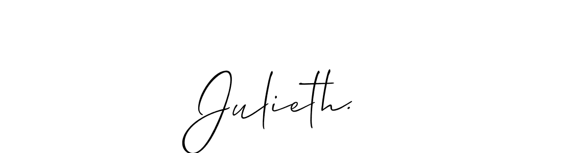 You should practise on your own different ways (Allison_Script) to write your name (Julieth.♡) in signature. don't let someone else do it for you. Julieth.♡ signature style 2 images and pictures png