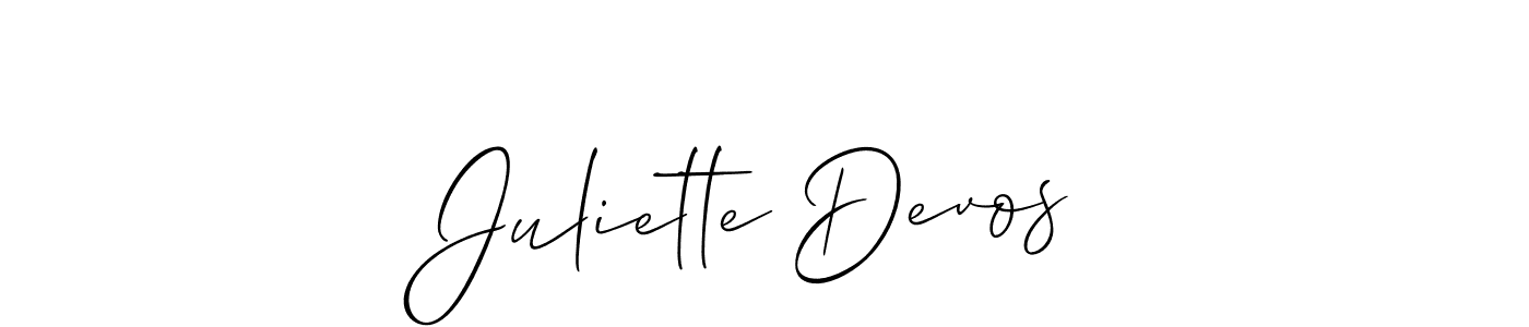 You can use this online signature creator to create a handwritten signature for the name Juliette Devos. This is the best online autograph maker. Juliette Devos signature style 2 images and pictures png