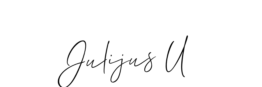 This is the best signature style for the Julijus U name. Also you like these signature font (Allison_Script). Mix name signature. Julijus U signature style 2 images and pictures png