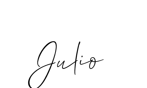 Create a beautiful signature design for name Julio. With this signature (Allison_Script) fonts, you can make a handwritten signature for free. Julio signature style 2 images and pictures png