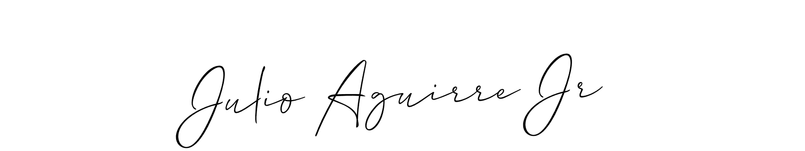 Make a beautiful signature design for name Julio Aguirre Jr. With this signature (Allison_Script) style, you can create a handwritten signature for free. Julio Aguirre Jr signature style 2 images and pictures png
