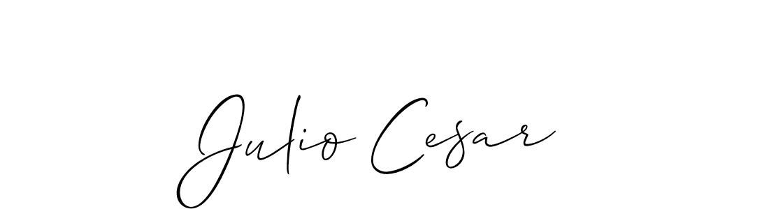 How to make Julio Cesar name signature. Use Allison_Script style for creating short signs online. This is the latest handwritten sign. Julio Cesar signature style 2 images and pictures png