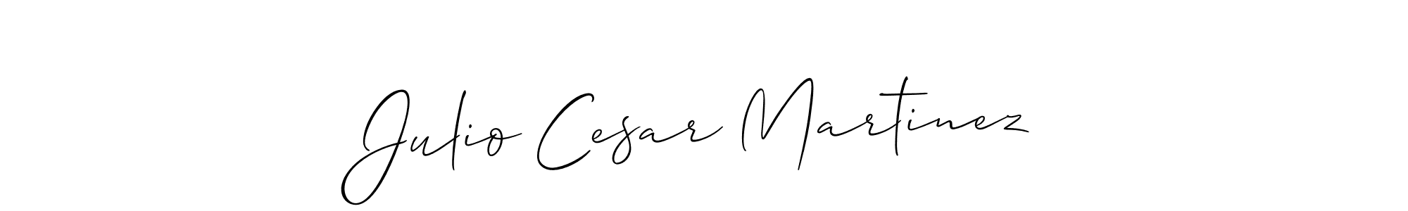 Also we have Julio Cesar Martinez name is the best signature style. Create professional handwritten signature collection using Allison_Script autograph style. Julio Cesar Martinez signature style 2 images and pictures png