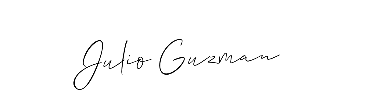 Allison_Script is a professional signature style that is perfect for those who want to add a touch of class to their signature. It is also a great choice for those who want to make their signature more unique. Get Julio Guzman name to fancy signature for free. Julio Guzman signature style 2 images and pictures png
