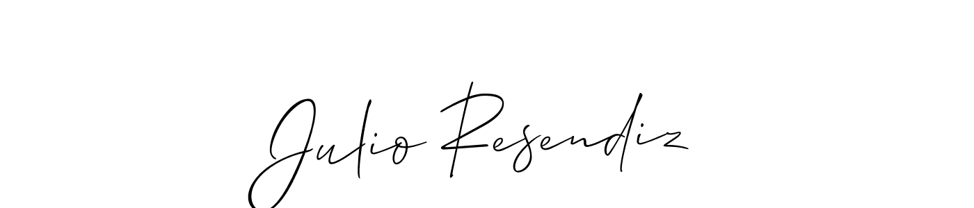 Also we have Julio Resendiz name is the best signature style. Create professional handwritten signature collection using Allison_Script autograph style. Julio Resendiz signature style 2 images and pictures png