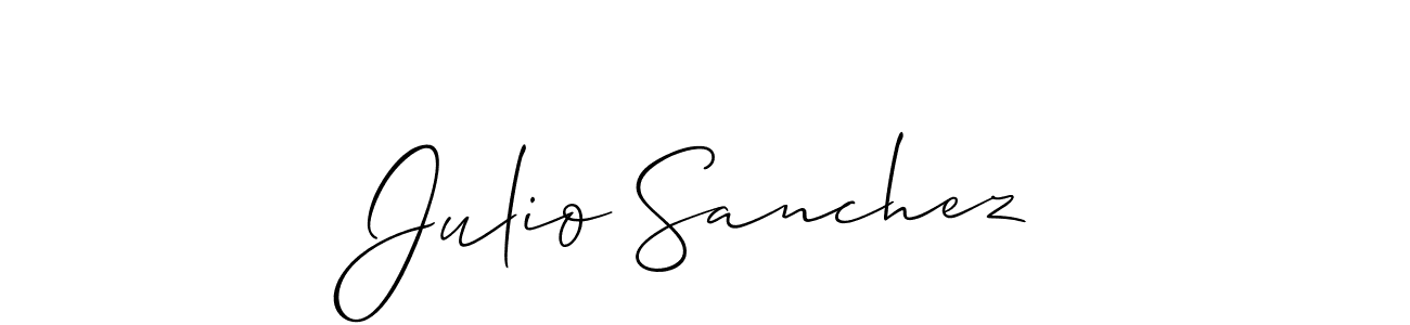 Also we have Julio Sanchez name is the best signature style. Create professional handwritten signature collection using Allison_Script autograph style. Julio Sanchez signature style 2 images and pictures png