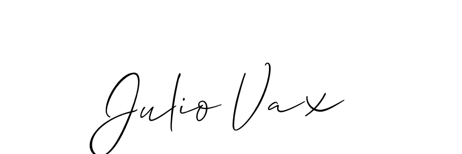if you are searching for the best signature style for your name Julio Vax. so please give up your signature search. here we have designed multiple signature styles  using Allison_Script. Julio Vax signature style 2 images and pictures png