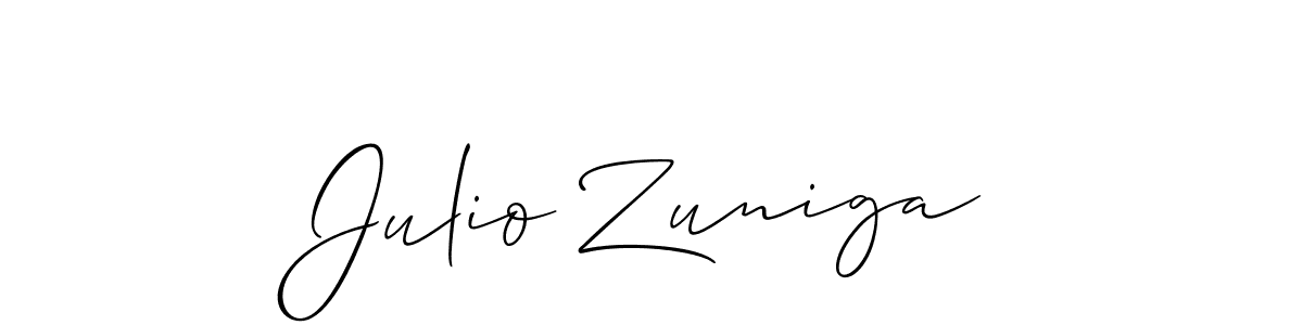 Best and Professional Signature Style for Julio Zuniga. Allison_Script Best Signature Style Collection. Julio Zuniga signature style 2 images and pictures png