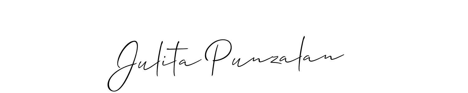 It looks lik you need a new signature style for name Julita Punzalan. Design unique handwritten (Allison_Script) signature with our free signature maker in just a few clicks. Julita Punzalan signature style 2 images and pictures png