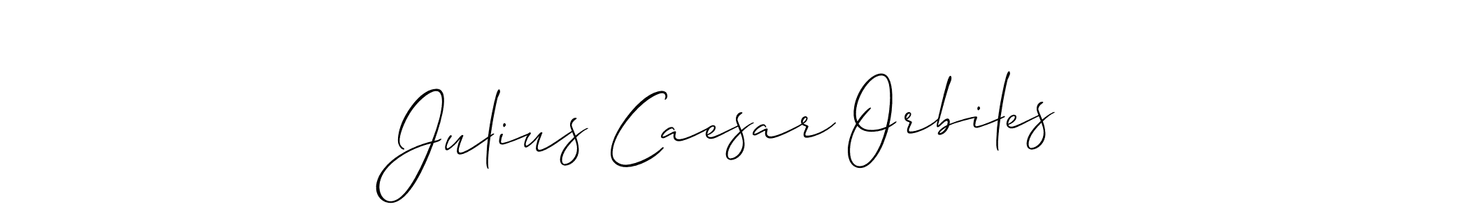 The best way (Allison_Script) to make a short signature is to pick only two or three words in your name. The name Julius Caesar Orbiles include a total of six letters. For converting this name. Julius Caesar Orbiles signature style 2 images and pictures png