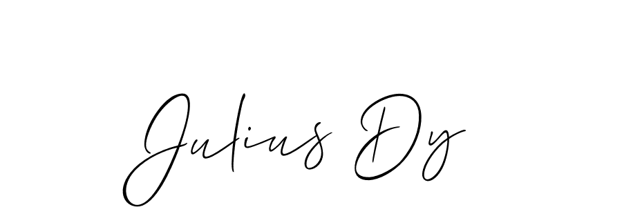 Similarly Allison_Script is the best handwritten signature design. Signature creator online .You can use it as an online autograph creator for name Julius Dy. Julius Dy signature style 2 images and pictures png