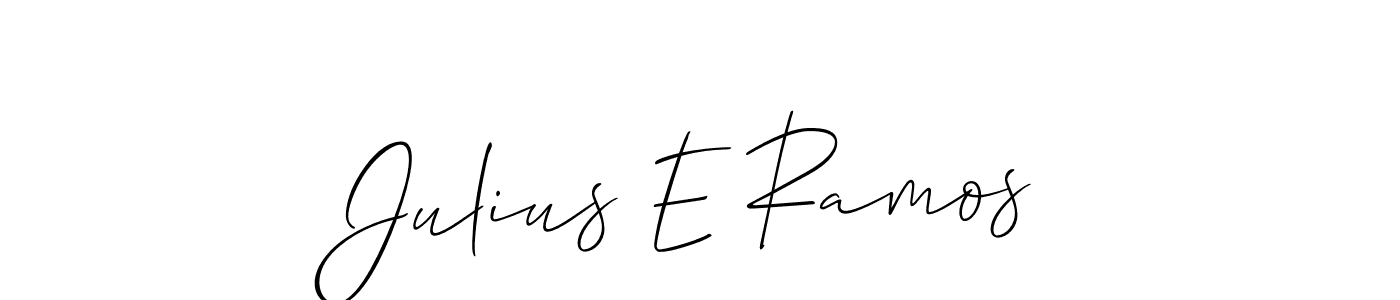 if you are searching for the best signature style for your name Julius E Ramos. so please give up your signature search. here we have designed multiple signature styles  using Allison_Script. Julius E Ramos signature style 2 images and pictures png