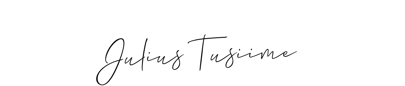 It looks lik you need a new signature style for name Julius Tusiime. Design unique handwritten (Allison_Script) signature with our free signature maker in just a few clicks. Julius Tusiime signature style 2 images and pictures png