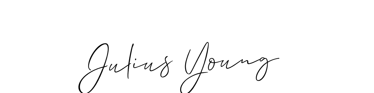 if you are searching for the best signature style for your name Julius Young. so please give up your signature search. here we have designed multiple signature styles  using Allison_Script. Julius Young signature style 2 images and pictures png