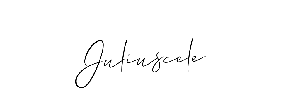 Once you've used our free online signature maker to create your best signature Allison_Script style, it's time to enjoy all of the benefits that Juliuscele name signing documents. Juliuscele signature style 2 images and pictures png